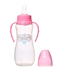Бутылочка для кормления «Любимая доченька» детская приталенная, с ручками, 250 мл, от 0 ме Mum&Baby