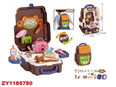 Игровой набор 688-107А Грумер с аксесс. в чемодане No Brand