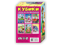 Кубики (6куб) "Герои мультфильмов" 01332 No Brand