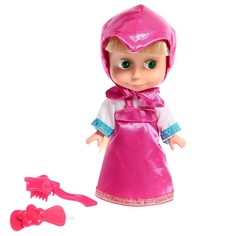 Кукла «Маша и медведь», 15 см, без звука, в розовом платье Карапуз