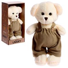 Мягкая игрушка «Медведь Аха во флисовом комбинезоне хаки», 33 см Unaky Soft Toy