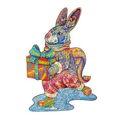 Пазл фигурный "Кролик", размер М Woody Puzzles
