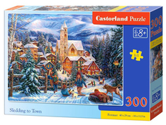 Пазлы B7-030194 Катание на санях, 300 деталей, Castor Land Castorland