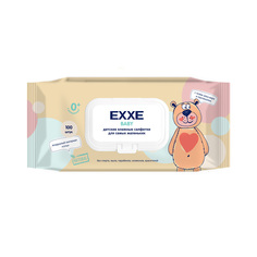 Салфетки влажные детские 100 шт. 0+ (1/12) "EXXE BABY"