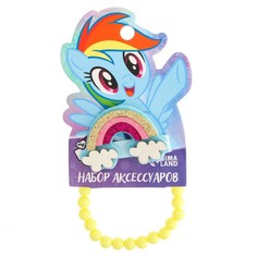 Набор аксессуаров: зажим и браслет "Радуга Деш", My Little Pony Hasbro
