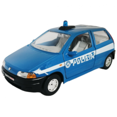 Коллекционная модель автомобиля Fiat Punto Polizia Bburago 1/24 металл 18-22043