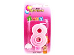 Свеча д/торта "8" арт15 Импортные товары(хозтовары)
