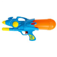 Водный пистолет с помпой Bondibon Наше Лето, РАС 21,5х44,5х7 см, синий, арт. 1002