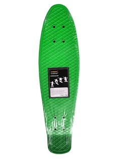 Скейтборд-пенниборд X-Match, пластик, 65x18 см, PU колеса, алюмин. креп., зелёный