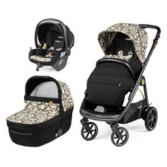 Коляска 3 в 1 Peg Perego Veloce Lounge Modular Graphic Gold