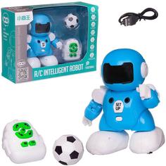 Радиоуправляемый робот Junfa toys Футболист, с пультом управления, голубой