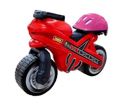 Каталка-мотоцикл Полесье MOTO MX со шлемом 46765
