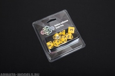DA0003 Набор из 7 кубиков для ролевых игр желтый блистер с мешочком Звезда