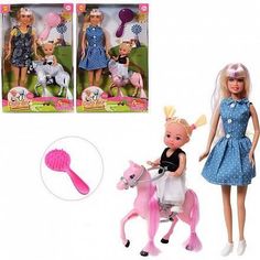 Кукла Defa Lucy Прогулка с дочкой на пони, 2 куклы в комплекте, 2 вида в коллекции