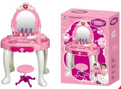 Набор игровой туалетный столик для девочек, свет+звук, табурет A149917B No Brand