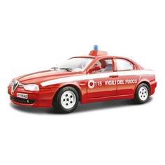 Коллекционная модель автомобиля Bburago 1:24 Alfa Romeo 156 Vigili del Fuoco 1993