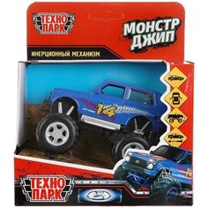 Модель LADA4X4-12MONST-BU LADA 4x4 МОНСТР ДЖИП 11 см Технопарк в кор.