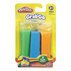 Пластилин Play-Doh 3 цвета в ассортименте