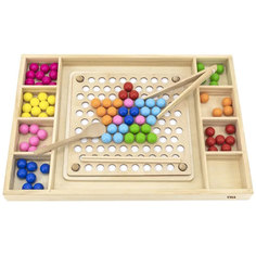 VIGA Обучающая игра Catch & Match Сопоставляем и складываем бусины VG44574 с 3 лет