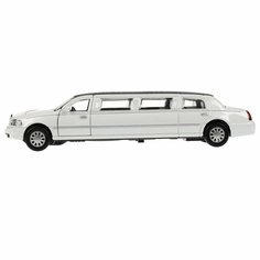 Технопарк Машина Лимузин 18 см свет, звук, металл, белый LIМО80208-18SL-МIХ с 3 лет