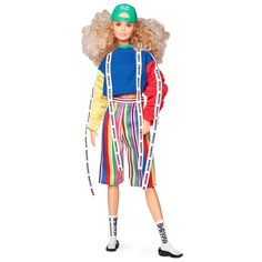 Mattel Кукла Барби Barbie BMR1959 Color Block Sweatshirt with Logo Tape & Striped Shorts