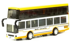 Автобус металлический инерционный свет музыка 20 см. (YD6632A) 1:48 (Цвет: Желтый) MSN Toys