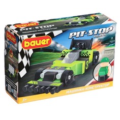 Конструктор Bauer Гоночная машина Pit Stop, цвет чёрный, зелёный Бауэр