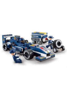 Блочный конструктор Гонка 196 деталей No Brand