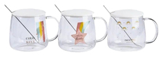 Кружка с крышкой и ложкой Home Collection Kids Детская 320мл Микс 1 шт