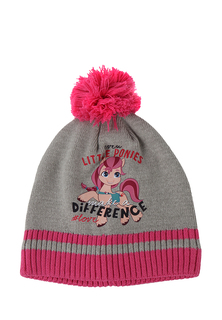 Шапка детская MY LITTLE PONY L0693, серый, розовый, 50