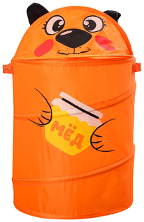 Корзина для игрушек Мишка с ручками, 33.7х33.7х55 см Школа талантов
