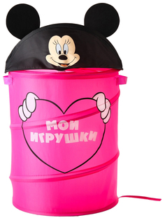 Корзина для игрушек Мои игрушки Минни Маус с ручками и крышкой Disney