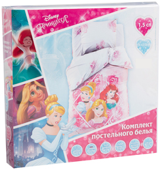 Постельное бельё 1,5 сп Follow your heart, Принцессы поплин Disney