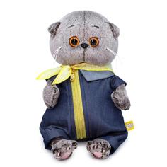 Мягкая игрушка Басик Baby в джинсовом комбинезоне, 20 см No Brand