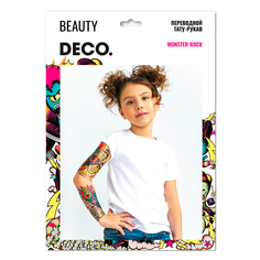 Татуировка переводная для тела DECO. Monster rock by Miami tattoos рукав