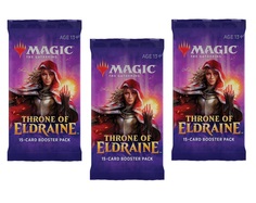 Mtg: набор из 3-х бустеров издания throne of eldraine на английском языке No Brand