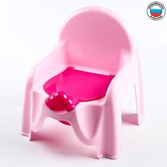 Горшок-стульчик с крышкой, цвет розовый Alternativa