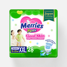 Подгузники-трусики Merries Good Skin XXL, 15-25 кг, 28 шт.