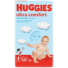 Подгузники Huggies Ultra Comfort для мальчиков (8-14 кг) 66 шт