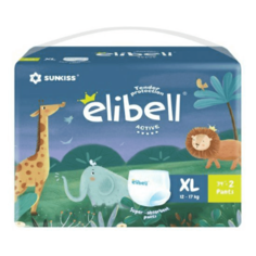 Подгузники-трусики Elibell Active XL (12-17 кг) 36 шт