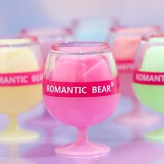 Бальзам для губ «Бокал», микс цветов и ароматов, светящийся в темноте (24 шт) Romantic Bear