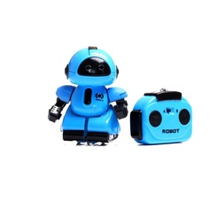 Робот радиоуправляемый Минибот, световые эффекты, синий IQ BOT