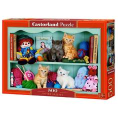 Пазл Castorland Котята на полках, 500 элементов