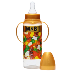 Бутылочка для кормления «Мармелад M&B» 250 мл цилиндр, с ручками Mum&Baby