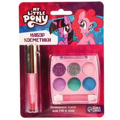 Набор косметики Sima-land My Little Pony, блеск 8 мл, тени 6 цв, аромат ванили 7993191