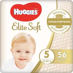 Подгузники Mega Elite Soft 5, 12-22кг, 56 шт Huggies