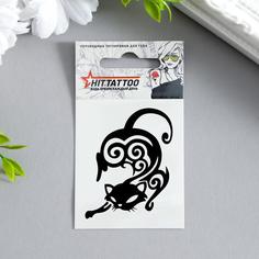 Татуировка на тело Кошка 5,3х6,3 см 1252284 No Brand