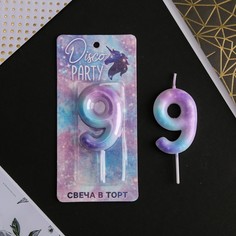 Свеча-цифра в торт «9» Страна Карнавалия