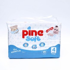 Подгузники детские Pine Soft 4 Maxi (7 - 14 kg), 36 шт No Brand