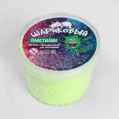 Шариковый пластилин, Жёлто-Зелёный, 500 мл No Brand